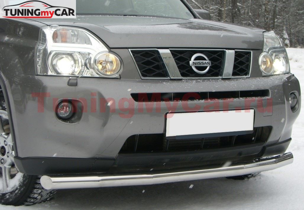 Защита переднего бампера D63 для Nissan X-Trail 2007-2010