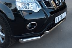 Защита переднего бампера D76/63 секции для Nissan X-Trail 2011-2014