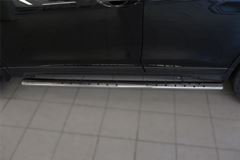 Пороги труба 120х60 овал с проступью для Nissan X-Trail 2015-
