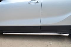 Пороги труба D42 (вариант 1) для Opel Mokka 2013-
