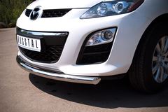 Защита переднего бампера D63 (дуга) для Mazda CX-7 2010-2013