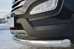 Защита переднего бампера D76 (секции) для Hyundai Santa Fe 2012-2015