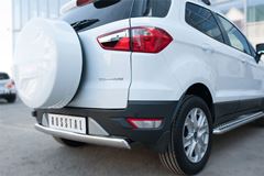 Защита заднего бампера D75х42 (дуга) для Ford Ecosport 2014-