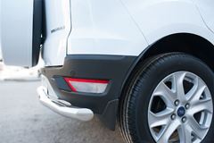 Защита заднего бампера D63 (секции) для Ford Ecosport 2014-