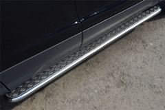 Пороги труба D42 с листом для Ford Kuga 2012-