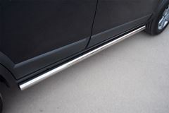 Пороги труба D63 (вариант 3) для Chevrolet Captiva 2011-2013