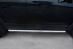 Пороги труба D63 (вариант 1) для Chevrolet Captiva 2011-2013