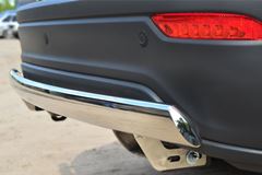 Защита заднего бампера D75х42(дуга) для Chevrolet Captiva 2013-