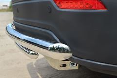 Защита заднего бампера D63 (дуга) D42 (дуга) декор-паз для Chevrolet Captiva 2013-