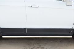 Пороги труба D63 (вариант 3) для Chevrolet Captiva 2013-