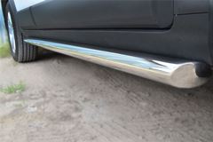 Пороги труба D63 (вариант 1) для Chevrolet Captiva 2013-