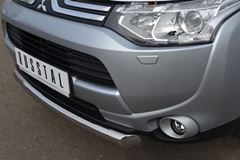 Защита переднего бампера D76(дуга) для Mitsubishi Outlander 2012-2014