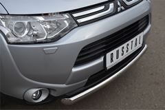 Защита переднего бампера D63(дуга) для Mitsubishi Outlander 2012-2014