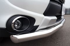 Защита переднего бампера D63 (секции) для Mitsubishi Outlander 2014