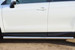 Пороги труба D63 (вариант 3) для Subaru Forester 2013-