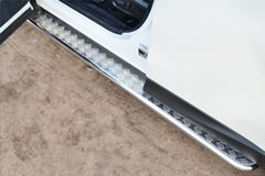 Пороги труба D42 с листом для Subaru Forester 2013-