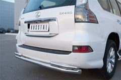 Защита заднего бампера D63 (секции) D42 (уголки) для Lexus GX 460 2014-
