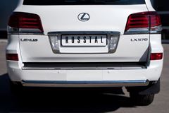 Защита заднего бампера D76 (дуга) для Lexus LX570 2012-