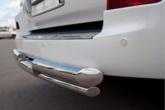 Защита заднего бампера D76/D42 (ступень) для Lexus LX570 2012-