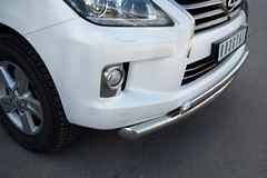 Защита переднего бампера D76/75х42 для Lexus LX570 2012-
