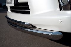 Защита переднего бампера D76/42 овал для Lexus LX570 2012-