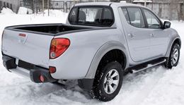 Комплект накладок на боковые борта и задний откидной борт БЕЗ СКОТЧА 3М Mitsubishi L200 2007-2013