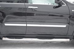 Пороги труба D76 с накладкой (вариант 3) для Jeep Grand Cherokee 2012