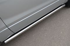 Пороги труба D63 (вариант 3) для Suzuki Grand Vitara 3дв 2012-