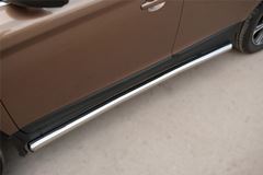 Пороги труба D63 (вариант 3) для Volvo XC 60 2008-2013