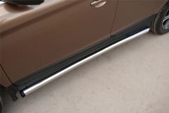Пороги труба D63 (вариант 2) для Volvo XC 60 2008-2013