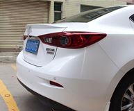 Спойлер лип крашеный Mazda 3 III поколение от 2013-