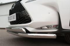 Защита переднего бампера D63 (секции) D75X42 (дуга) для Lexus NX 200t F Sport 2015-