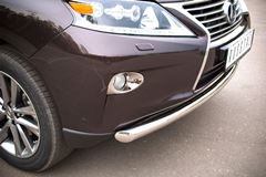 Защита переднего бампера D63 (дуга) для Lexus RX 270/350/450 2009-