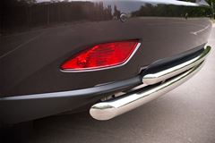 Защита заднего бампера D63/42 C подъемом (дуга) для Lexus RX 270/350/450 2009-