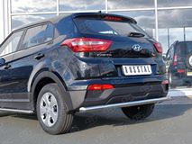 Защита заднего бампера D63 секции для Hyundai Creta 2016-