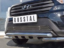 Решетка радиатора лист нерж для Hyundai Creta 2016-