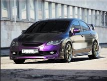 Пороги абс Mugen RR style Honda Civic VIII 4D 2006-2012 