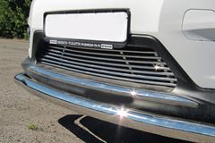 Накладка на решётку бампера (без парктроника) 10 мм (НПС) Nissan X-Trail 2015-