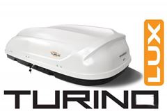 Бокс-багажник на крышу Аэродинамический "Turino 1 Lux" ДВУСТОРОННЕЕ открывание