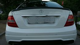 Спойлер на Mercedes Benz w204 2007-2014