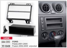 Переходная рамка для установки автомагнитолы CARAV 11-049: 1 DIN / 182 x 53 mm / FORD Fiesta 2001-2005; Fusion 2002-2005