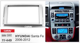 Переходная рамка для установки автомагнитолы CARAV 11-449: 2 DIN / 173 x 98 mm / HYUNDAI Santa Fe 2006-2012
