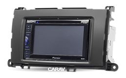 Переходная рамка для установки автомагнитолы CARAV 11-202: 2 DIN / 173 x 98 mm / 178 x 102 mm / TOYOTA Sienna 2010-2014