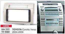 Переходная рамка для установки автомагнитолы CARAV 11-560: 2 DIN / 173 x 98 mm / 178 x 102 mm / TOYOTA Corolla Verso 2004-2009