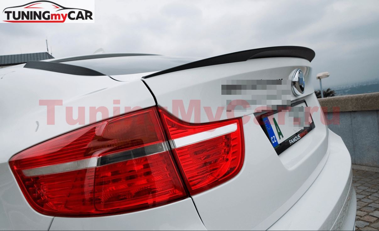 Спойлер лип с вырезом для BMW X6 E71 2008-2014