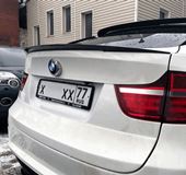 Спойлер лип с вырезом для BMW X6 E71 2008-2014
