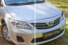 Накладки на передние фары (реснички) Toyota Corolla (седан) 2010-2013