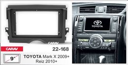 Переходная рамка для установки автомагнитолы CARAV 22-168: 9" / 230:220 x 130 mm / TOYOTA Mark X 2009+, Reiz 2010+