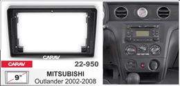 Переходная рамка для установки автомагнитолы CARAV 22-950: 9" / 230:220 x 130 mm / MITSUBISHI Outlander 2002-2008