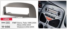 Переходная рамка для установки автомагнитолы CARAV 11-056: 1 DIN / 182 x 53 mm / FIAT Siena, Palio 1996-2004; Albea 2002-2004; Weekend 2002-2005